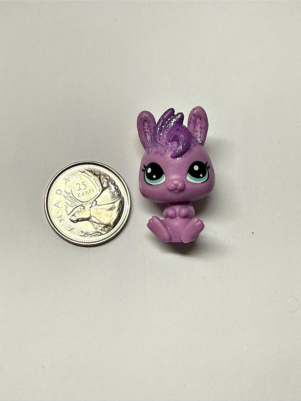 Hasbro Littlest Pet Shop Miniature Hopper Plumson Kangaroo Glitter 1.5"